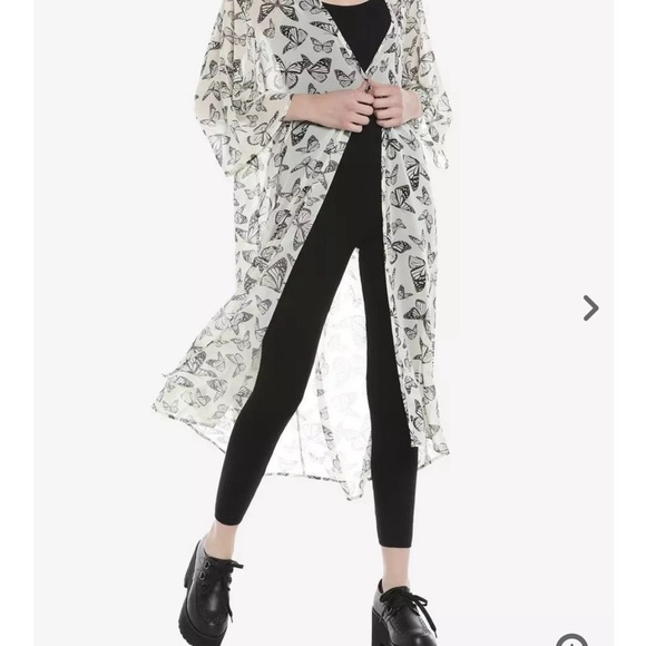 Hot Topic Sepia Butterfly Maxi Kimono*** Discounted shipping*** - Picture 5 of 6